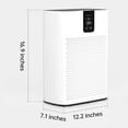 thumbnail image 4 of Air Purifier for Large Bedrooms & Homes (Up to 2400 Sq Ft) - Quiet 15dB Sleep Mode, Smart App Control, 2 Filters for Pet Hair, Dander, Odor, Smoke & Dust, 4 of 11