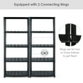 thumbnail image 6 of Gymax 5-Tier Storage Shelving Freestanding Heavy Duty Rack,36"L X 18"W X 73"H,Black, 6 of 10