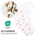 thumbnail image 2 of Mama Cheetah 4-Pack Baby Swaddle Sack, Organic Cotton Swaddle Blanket, Adjustable Swaddle Sleep Sacks, Easy Swaddles for Boy Girl 0-3 Month, Baby Essentials, 2 of 9