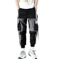 thumbnail image 1 of Minnieouse Pantalones harén multibolsillos para hombre - Joggers cómodos y modernos Pantalones cargo multiusos D264black 2XL Type2 NO2, 1 of 6