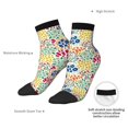 thumbnail image 6 of Pofeuu Cartoon Flowers Print 30cm Socks, Adult Running Hiking Socks for Youth and Adult, 6 of 7