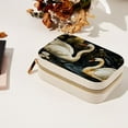 thumbnail image 7 of Swan Velvet Portable Jewelry Organizer with Removable Compartment - Necklace Holder and Gift Box, 7 of 7