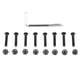 thumbnail image 1 of Tornillos para longboard de 29mm con llave Allen - Juego de 8 piezas en color negro, incluye destornillador cruzado. Material de acero resistente para mayor durabilidad. Perfectos para skateboards y, 1 of 6