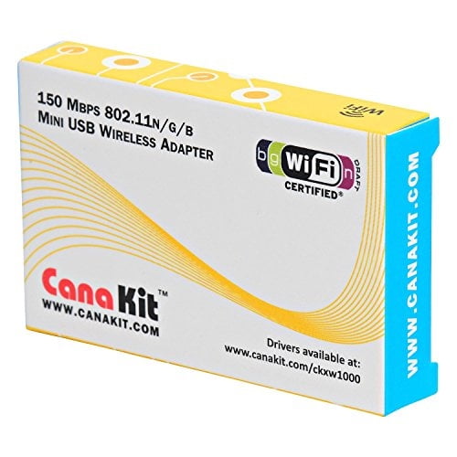 Adaptador Inalámbrico/ Dongle CanaKit Raspberry Pi WiFi (802.11 n/g/b