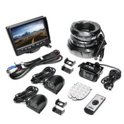 Rear View Camera System, 3 Camera Setup with Side Cameras