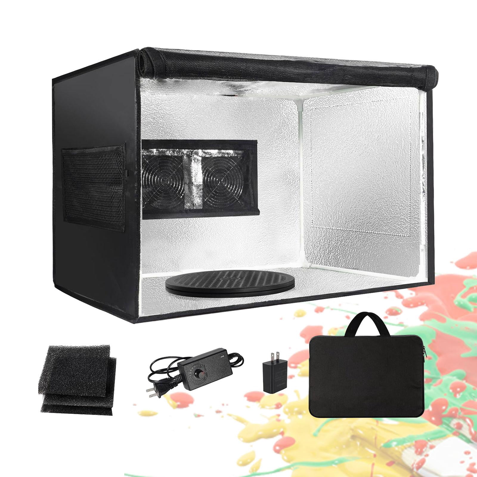 GUOOL Airbrush Spray Booth Portable US Plug Water Resistant Accessories Windproof Airbrush Paint Booth Paint Tent for Garage Crafts