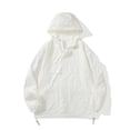 thumbnail image 2 of BVnarty Men's Lightweight Windbreaker Jacket Hooded Water Resistant Outdoor Anorak Pullover Sport Coat (White,XXL), 2 of 4