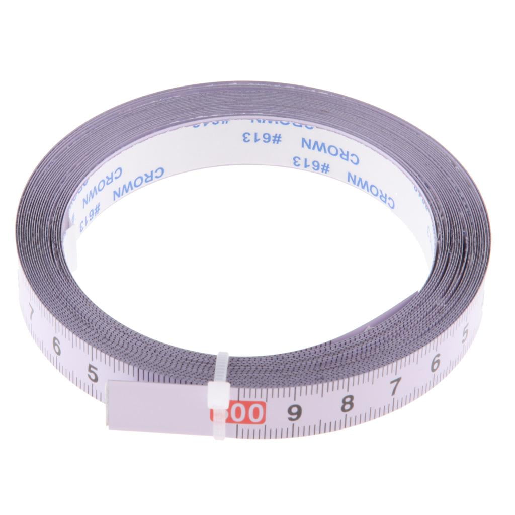 Nishiyuenyi 5M Self Adhesive Tape Measure, Metric - White, Left to Right(0-500CM) Right to