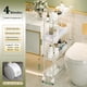 thumbnail image 2 of 4 Niveles Carrito Organizador con Ruedas, Carrito Auxiliar Acrílico Transparente para Baño, Estante de Almacenamiento Estrecho, Carro de Almacenaje Delgado para Cocina, Oficina, Lavandería, 2 of 7