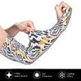 thumbnail image 3 of Sun Protection Arm Sleeves for Men Women, abstract colorful zebra print Sleeves to Cover Arms with Thumb Hole Cooling Sleeve, 3 of 6