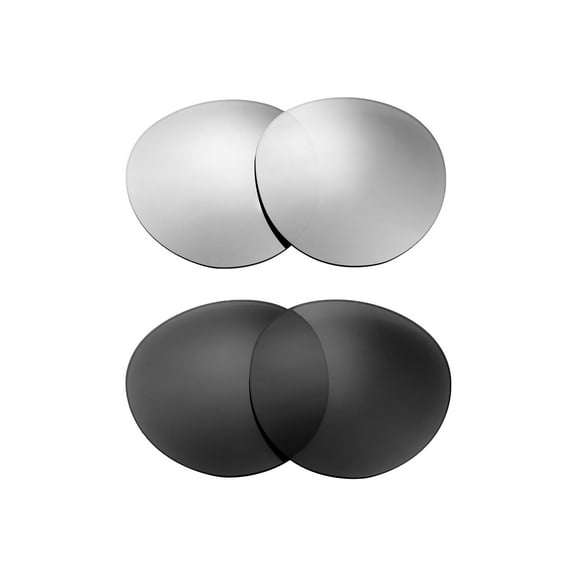 Walleva Polarized Titanium Black Replacement Lenses For Ray-Ban RB2447 49mm