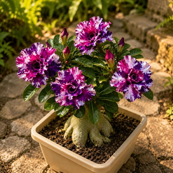 Desert Rose, Low Maintenance - Easy Grow - Ideal for Beds Borders, Plant Pots & Planters