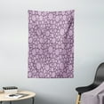 thumbnail image 1 of Christmas Tapestry, Vintage Doodle Art Pattern with Ornamental Xmas Balls New Years Eve, Wall Hanging for Bedroom Living Room Dorm Decor, 40W X 60L Inches, Purple Grey and Lilac, by Ambesonne, 1 of 2