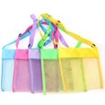 thumbnail image 1 of Sacs Coquillages pour Jouets de Plage pour Enfants, Sacs de Plage Colorés en Maille Respirante, Sacs Coquillages de Mer avec Sangles de Transport Ajustables, Sacs Portatifs pour Trésors de Plage en Sable et Coquillages, Sac de Rangement pour Jouets, Seulement les Sacs (5 Pcs 01), 1 of 8