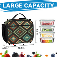 thumbnail image 6 of Herdesigns Geometric Shapes Backpack with Lunch Box Mid Century Modern Lightweight Large Travel Work Laptop Backpacks Set Casual Daypacks, 6 of 8