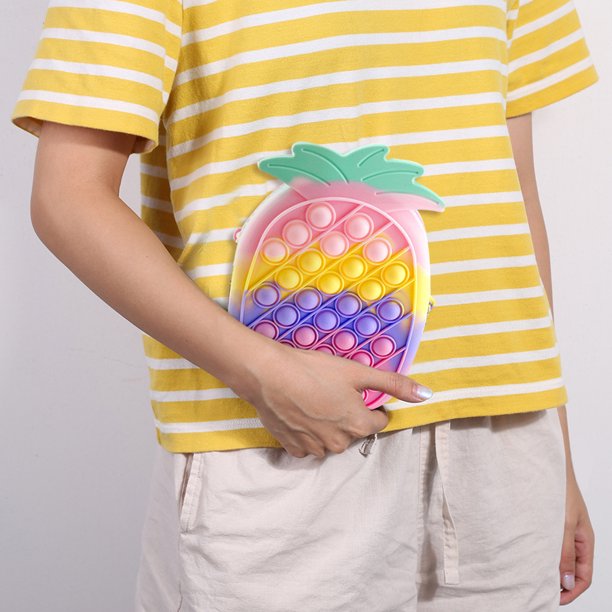Bolsa de burbujas de silicona para aliviar el estrés juguetes creativos Ehuebsd de piña para aliviar el autismo necesidades especiales juguetes de concentración