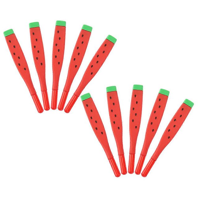 10pcs Adorable Watermelon Shaped Erasers for Students, Teachers, Office Use, Practical Writing Tools for Signatures and Homework Prizes