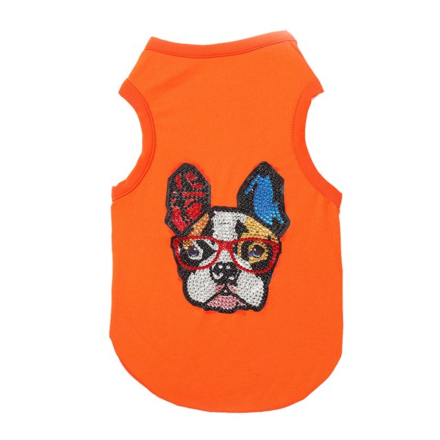 Cuadros Decorativos Lindo perro Pug 5D diamante DIY ropa para mascotas perro Rhinestone arte hecho a mano camiseta chaleco Wdftyju embutido en tela