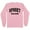 Pink, variant on Collegiate Spooky Season Long Sleeve Shirt Unisex Large White