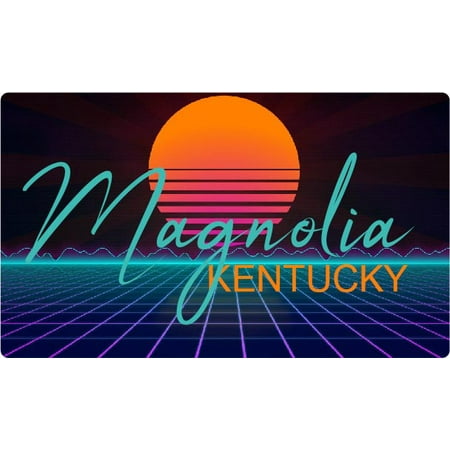 

Alburnett Iowa 4 X 2.25-Inch Fridge Magnet Retro Neon Design