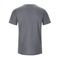 thumbnail image 3 of ibiyuan Mens Shirts Casual Work Out Shirts Mens Crewneck Short Sleeve Cozy Solid Color Pullover Tees Summer Gym Tops, 3 of 7