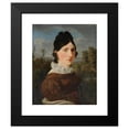 thumbnail image 2 of Jakob Christoph Miville 15x18 Black Modern Framed Museum Art Print Titled - Portrait of the Artist's Sister-In-Law, Elise Miville-Baumann (1824), 2 of 5