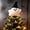 White-WH, variant on MMJ Halloween Tree Topper, Plush Ghost Witch Hat Ornament, Soft Spooky Tree Top Star, 8.66in