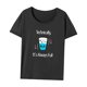 thumbnail image 3 of Camiseta básica de verano informal de ajuste regular para mujer, para viaje, calle, playa, viajes L, 3 of 7