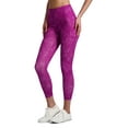 thumbnail image 4 of Reebok Women's Printed Prime Highrise 7/8 Legging with 25" Inseam and Side Zipper Pocket, 4 of 5