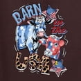 thumbnail image 6 of Wild Bobby Barn In The USA Red White and Blue Cows Pop Culture Unisex Hoodie Sweatshirt, Brown, Medium, 6 of 6