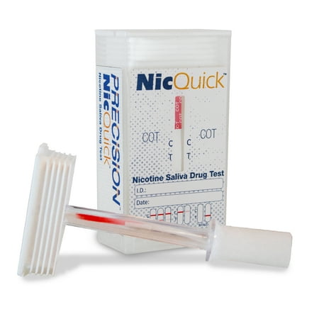 Precision NicQuick-Oral Cotinine Test, with indicator (Case of 25)