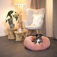 thumbnail image 4 of (60 cm rosa) Panier Rond Chien Tapis Chat Panier Donuts, 4 of 5