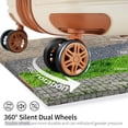 thumbnail image 4 of EUROCO 8 Piece Luggage Set, Expandable ABS Durable Suitcase Sets with 4 Packing Cubes,TSA Lock and Spinner Wheels,Lightweight Hardshell Travel Luggage Set,Cream, 4 of 8
