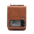 thumbnail image 4 of for Samsung Galaxy Z Flip 4 Wallet Case with Card Holder, Luxury PU Leather Protective Cover Removable Adjustable Shoulder Neck Strap Case for Samsung Galaxy Z Flip 4 Crossbody, Brown, 4 of 6