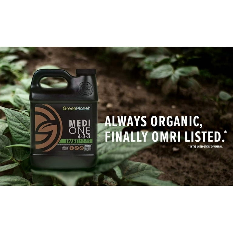 Green Planet Nutrients - MEDI-ONE (1 Liter) One Part, Start to Finish, All  Natural Organic Garden Nutrient - Walmart.com