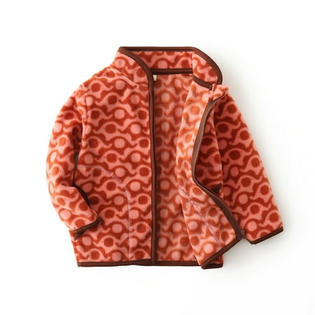 

Verugu Toddler Baby Girls Boys Winter Coat Thicken Warm Jackets Baby Hooded Snow Outwear Coat Kids Cute Cartoon Pattern Polar-fleece Autumn Keep Warm Coat Orange 12-18 Months