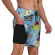 thumbnail image 2 of Fotbe Pirate Marine Animals Traje de Baño para Hombre – Shorts de Natación de Secado Rápido con Forro y Bolsillos-Small, 2 of 6