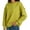 Yellow, variant on Oversized Sweatshirt for Women Long Sleeve Drop Shoulder Casual Seams Plain Crewneck Sweatshirts Pullover Tops