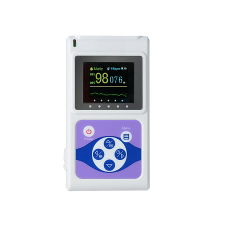 CONTEC CMS60D Pulse Oximeter OLED Infant Kids Fingertip Blood Oxygen Saturation Monitor SpO2 / PR Value Bar Graph / Pulse Waveform Display Storage Function Real-Time Data Uploaded