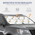 thumbnail image 4 of Daiia Cute Doodle Turtles 2PCS Car Windshield Sun Shade, Foldable Sun Shield for Car Front Window, Auto Sun Blocker Visor Protector Universal for Truck SUV Pickup-Large, 4 of 7