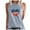 Gray, variant on Odeerbi 4th of July Patriotic Tank Top for Women Summer Sexy Sleeveless Tops Regular 2025 Casual Round Neck Printing Vest Black