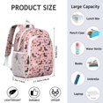 thumbnail image 6 of Pink Cute Dachshund Dog and Love Heart Backpack for School,Cute School Bag,Schoolbag with Adjustable Shoulder Straps & Padded Back,15"x11.42"x5.5", 6 of 6