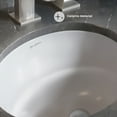 thumbnail image 3 of Monaco 16" Ceramic Undermount Bathroom Sink in Glossy White, 3 of 6