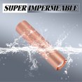 thumbnail image 2 of HIBIBUD 2 Pcs Rose Gold 3.9" Mini Flashlight,Adjustable Focus USB Keychain Light for Hiking, 2 of 7