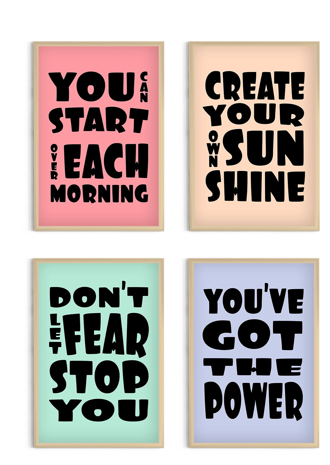 今年も話題の Inspirational Quotes Wall Art Positive Decor Inspiring Quot