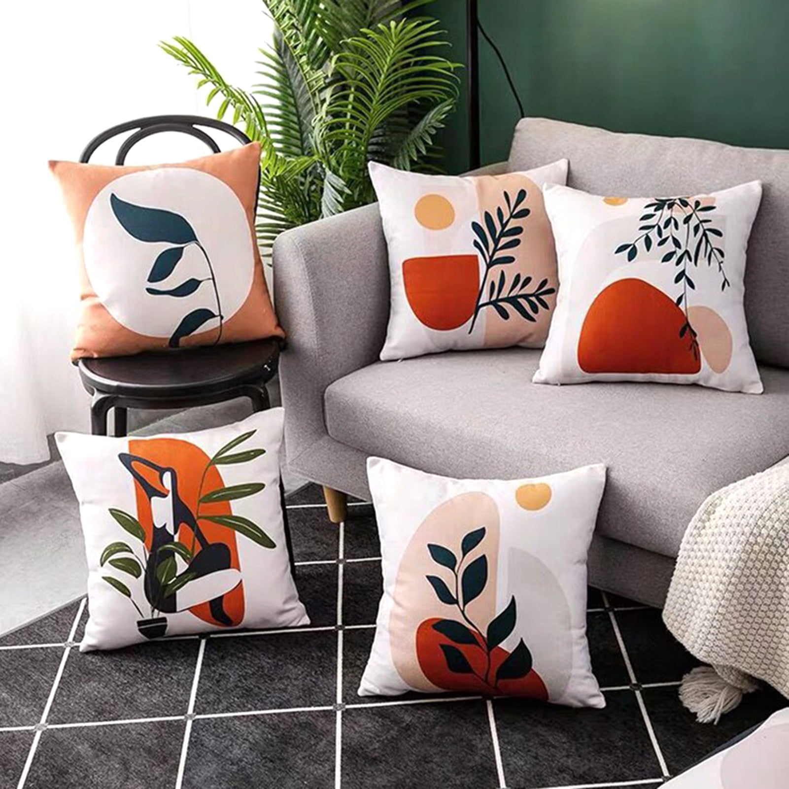 Details about   Plant Pillow Sham Decorative Pillowcase 3 Sizes for Bedroom Decor 