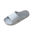 thumbnail image 3 of Men's House Slippers Slip-on Flat Heel Non-Slip Shower Shoes Mens Indoor Home Bedroom Pool Bathroom Home Shower Slippers Beach Shoes, 3 of 6