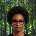 thumbnail image 6 of Bio Eyes Women's Oceane Square Prescription Eyeglasses with Case, Purple Tortoise, 6 of 9