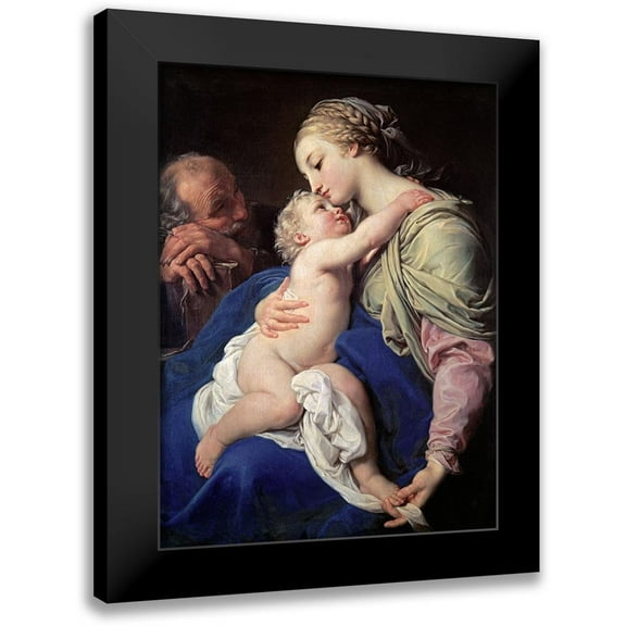 Batoni, Pompeo Girolamo 11x14 Black Modern Framed Museum Art Print Titled - The Family