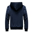 thumbnail image 3 of Dovford Men's Casual Jacket Winter Thick Sherpa Lined Zip Fleece Hoodie Jacket Coat Outwear Sweatshirts Jacket, 3 of 4